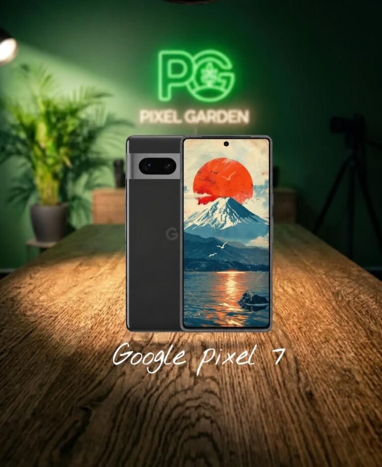 Google pixel 7 back and front view