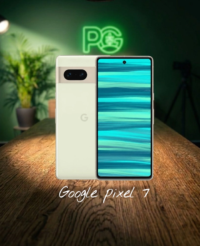 Google pixel 7 front and back view